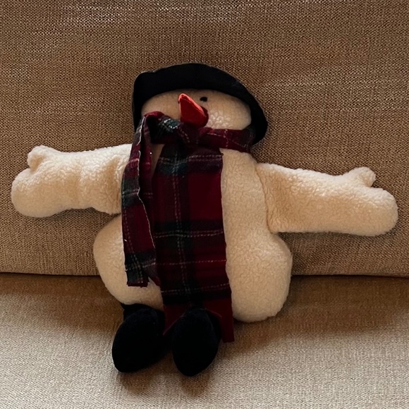 VTG Woof & Poof Musical Snowman with W&P Button - Picture 1 of 3